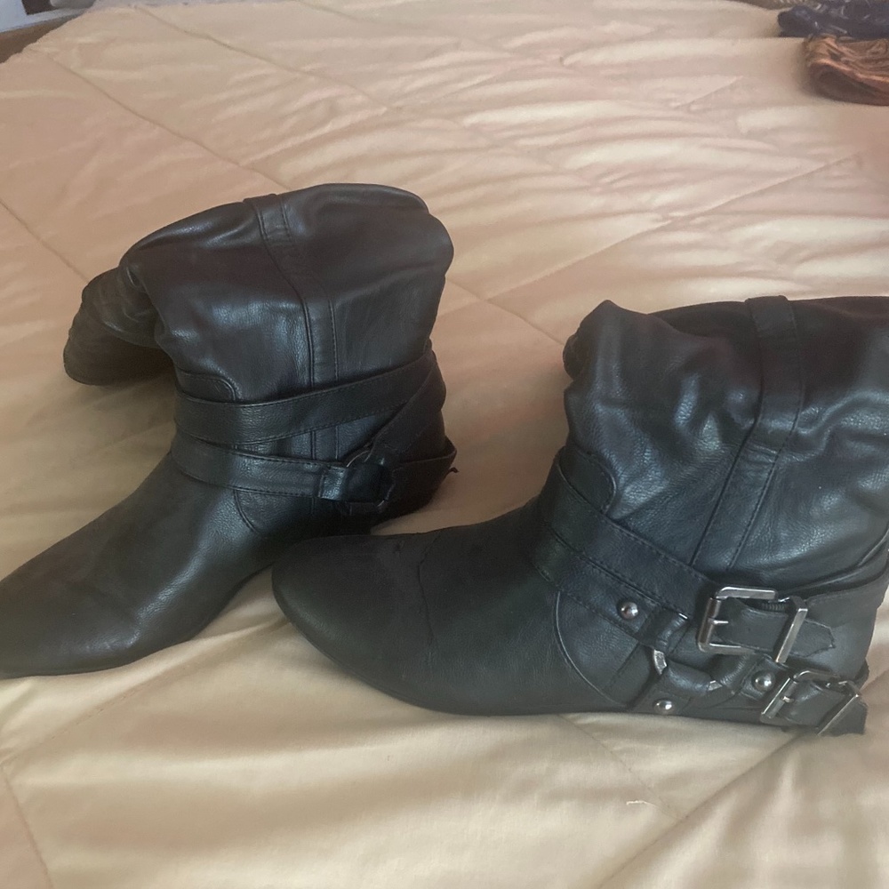 Black Slouch Boots
